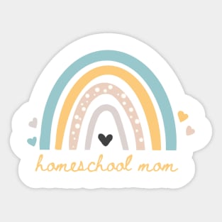 Homeschool Mom Rainbow Sticker